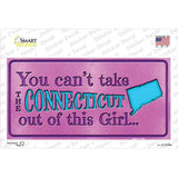 Connecticut Outta This Girl Novelty Sticker Decal Small