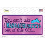 Massachusetts Outta This Girl Novelty Sticker Decal Small