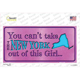 New York Outta This Girl Novelty Sticker Decal Small