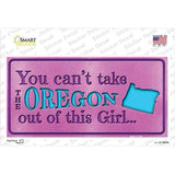 Oregon Outta This Girl Novelty Sticker Decal Small