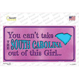 South Carolina Outta This Girl Novelty Sticker Decal Small