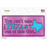 Texas Girl Outta This Pink Novelty Sticker Decal Small