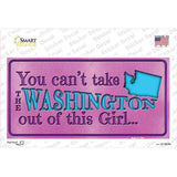 Washington Outta This Girl Novelty Sticker Decal Small