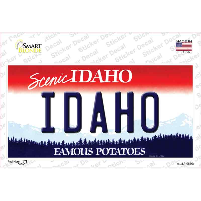 Idaho Novelty Sticker Decal Small