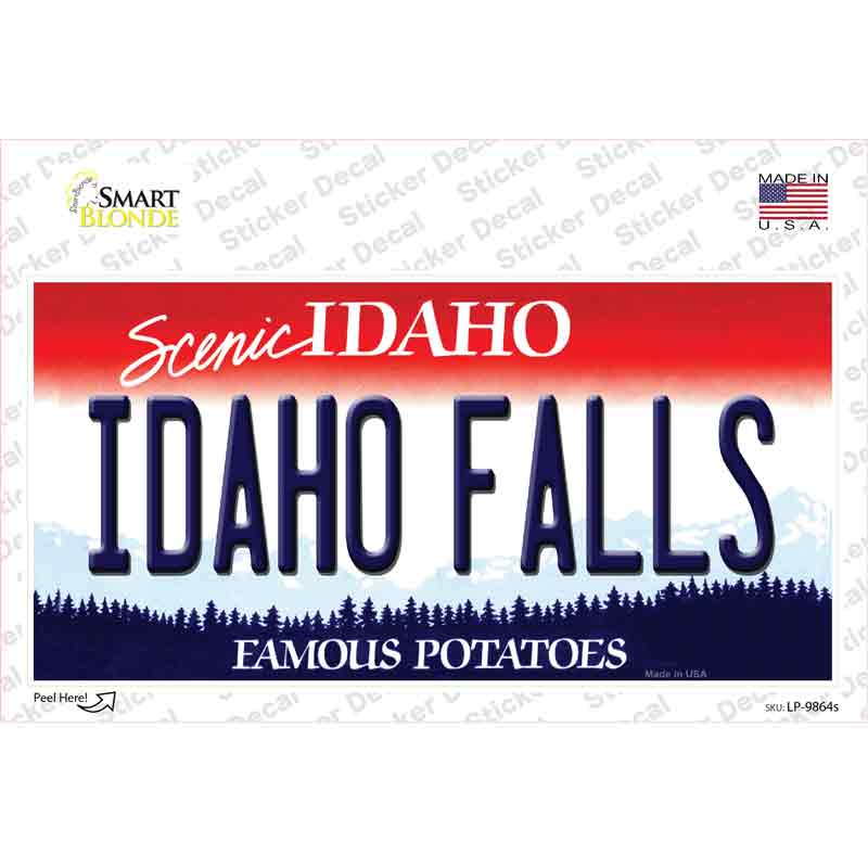 Idaho Falls Idaho Novelty Sticker Decal Small