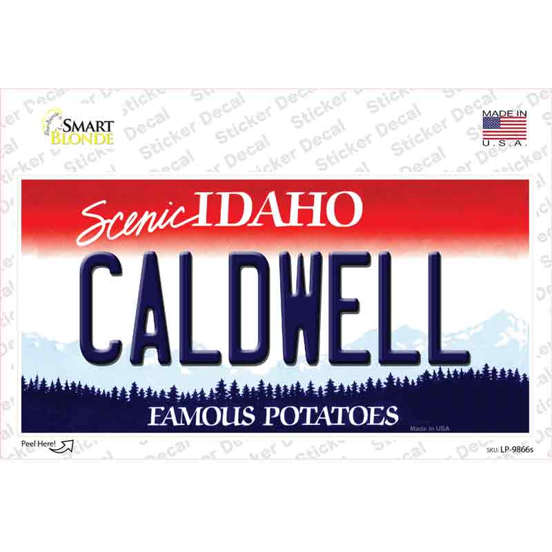 Caldwell Idaho Novelty Sticker Decal Small