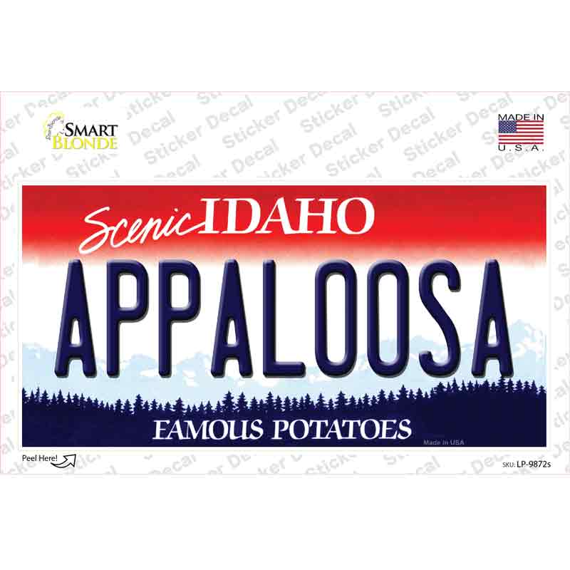 Appaloosa Idaho Novelty Sticker Decal Small