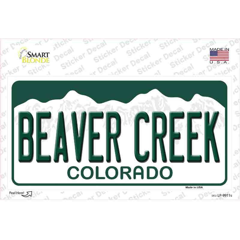 Beaver Creek Colorado Novelty Sticker Decal Small