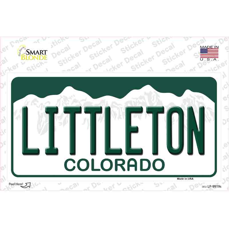 Littleton Colorado Novelty Sticker Decal Small