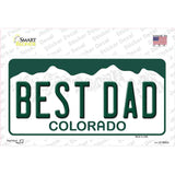 Best Dad Colorado Novelty Sticker Decal Small