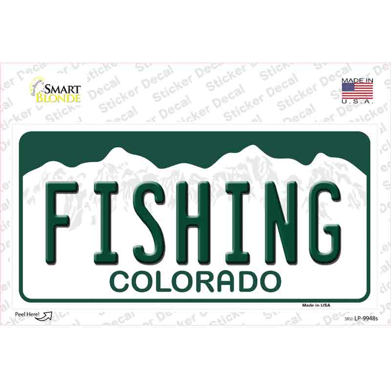 Fishing Colorado Novelty Sticker Decal Small