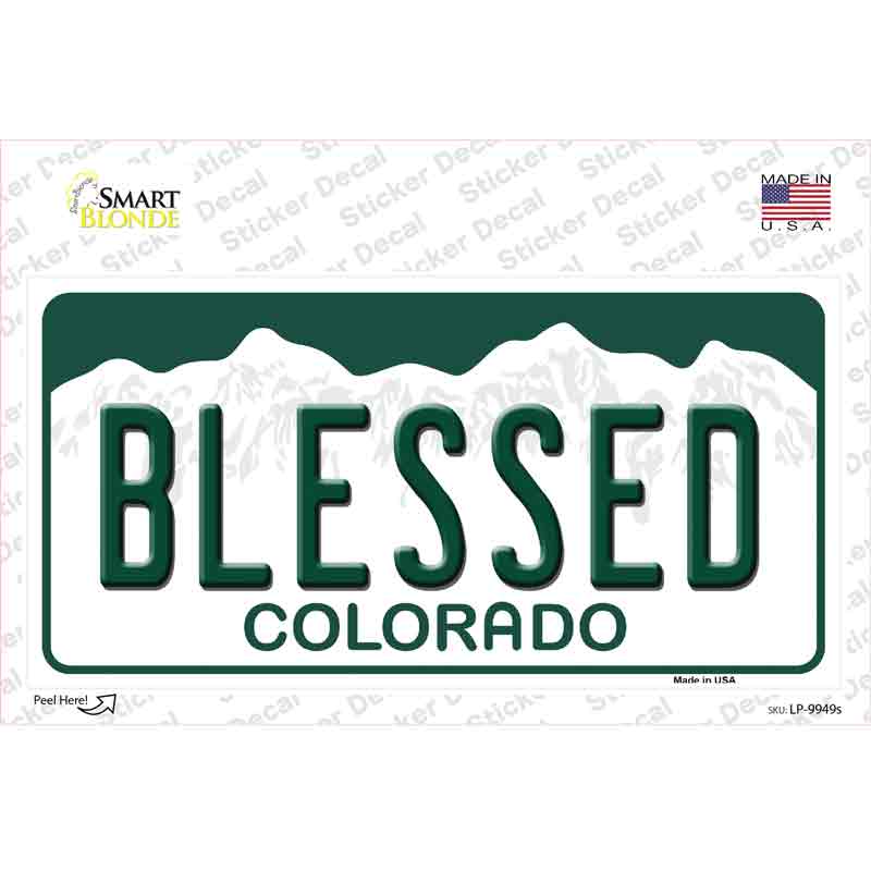 Blessed Colorado Novelty Sticker Decal Small