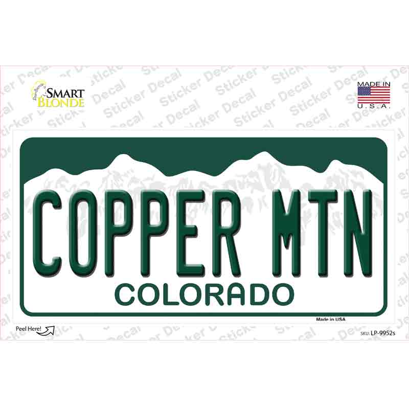 Copper Mountain Colorado Novelty Sticker Decal Small