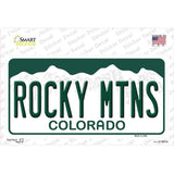 Rocky Mountains Colorado Novelty Sticker Decal Small