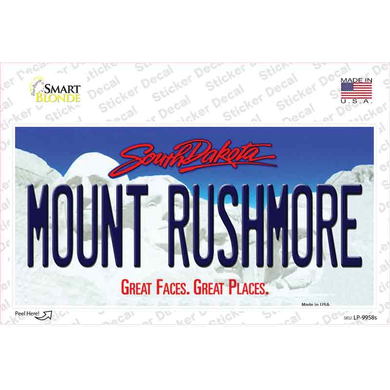 Mount Rushmore South Dakota Novelty Sticker Decal Small