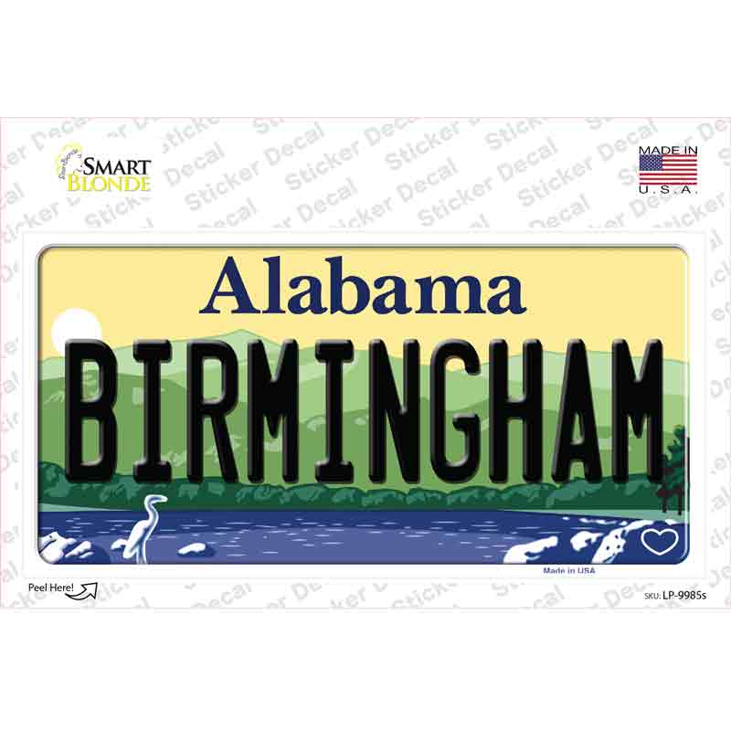 Birmingham Alabama Novelty Sticker Decal Small