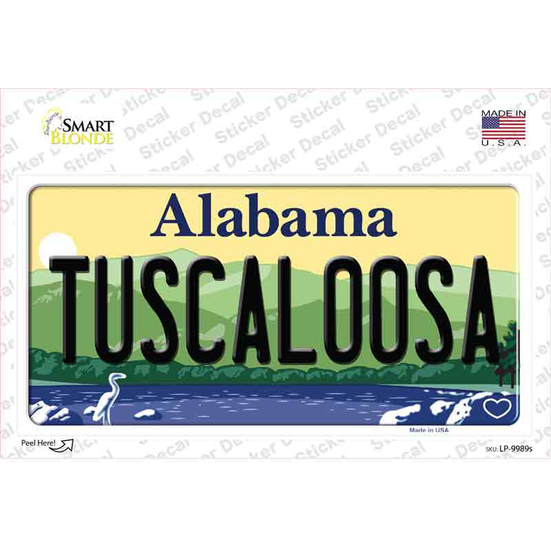 Tuscaloosa Alabama Novelty Sticker Decal Small