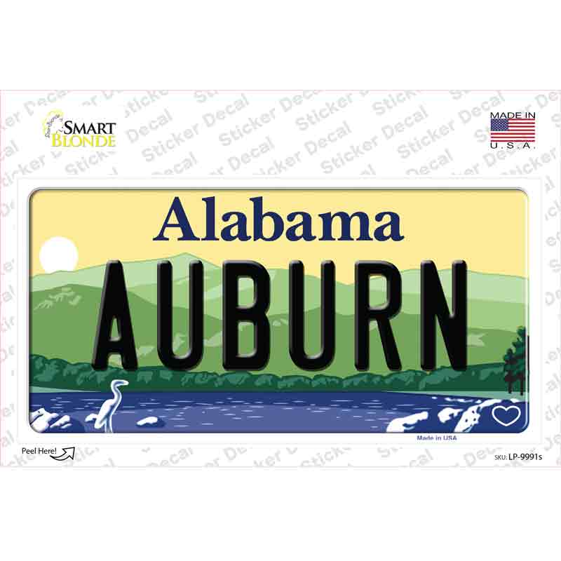 Auburn Alabama Novelty Sticker Decal Small