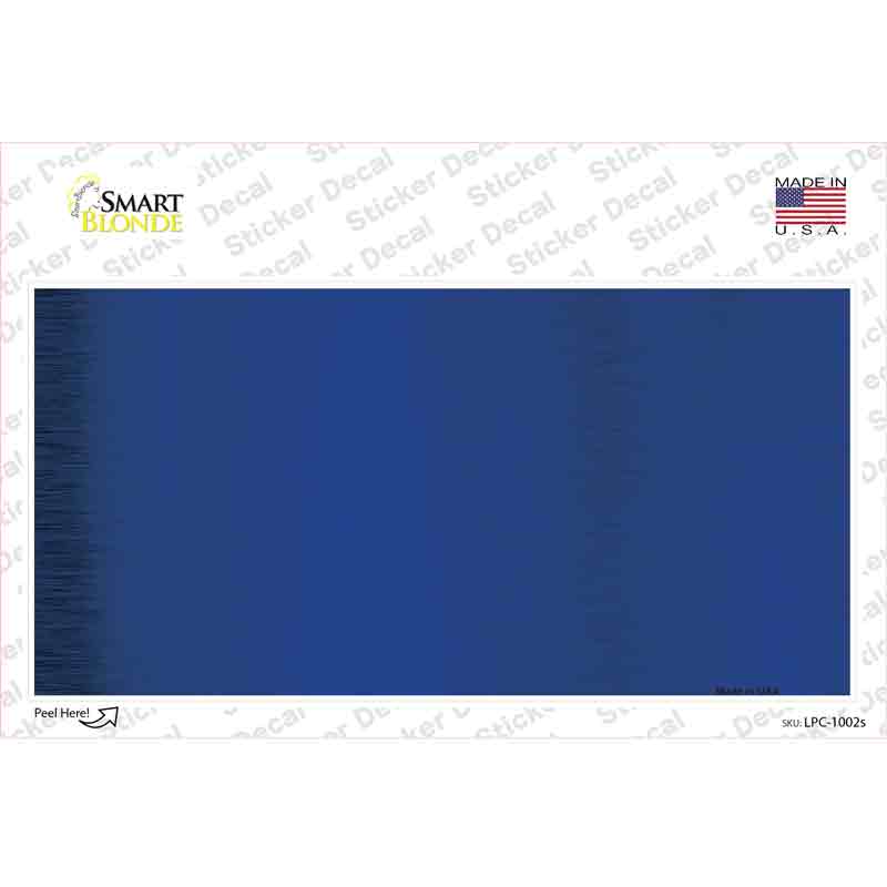 Blue Metallic Solid Novelty Sticker Decal