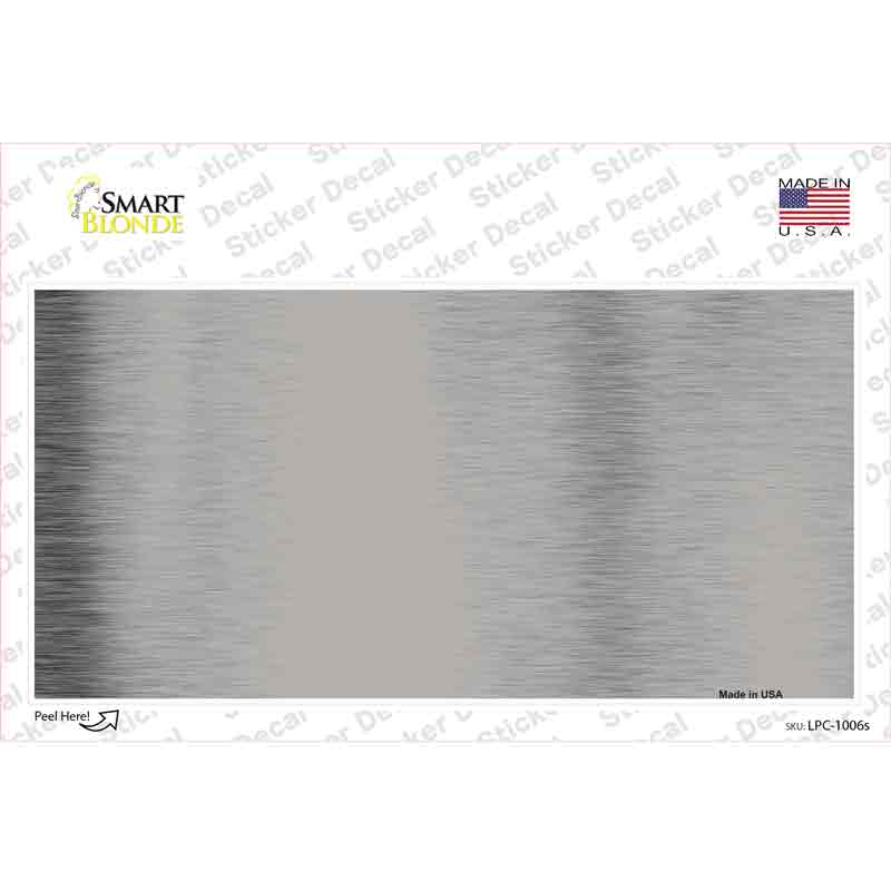 Grey Metallic Solid Novelty Sticker Decal