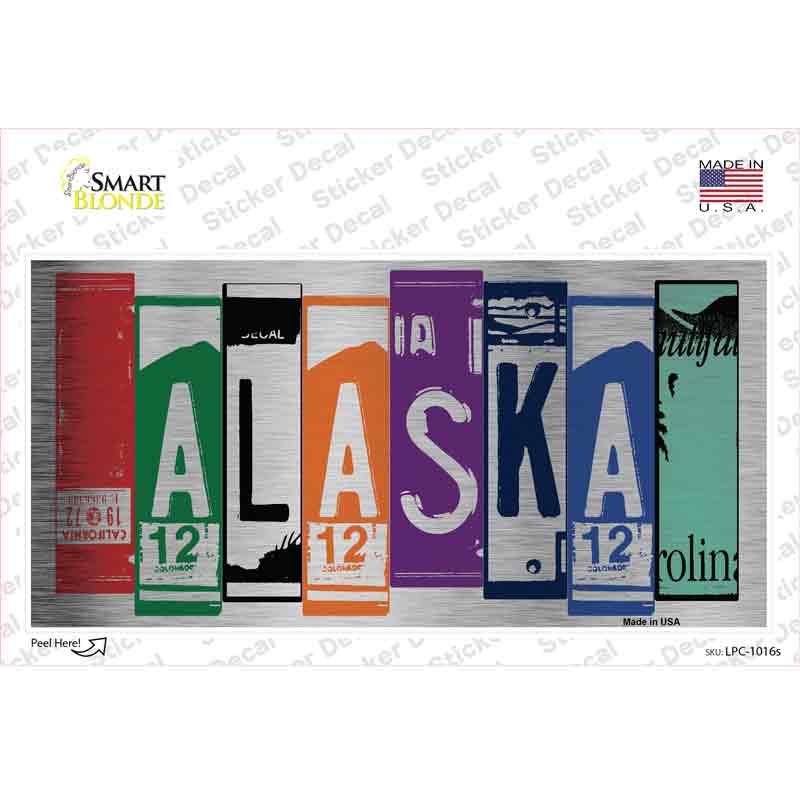 Alaska Art Novelty Sticker Decal Small