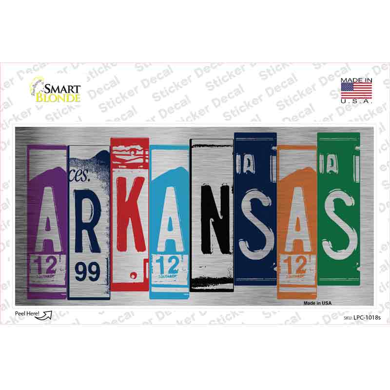 Arkansas Art Novelty Sticker Decal Small