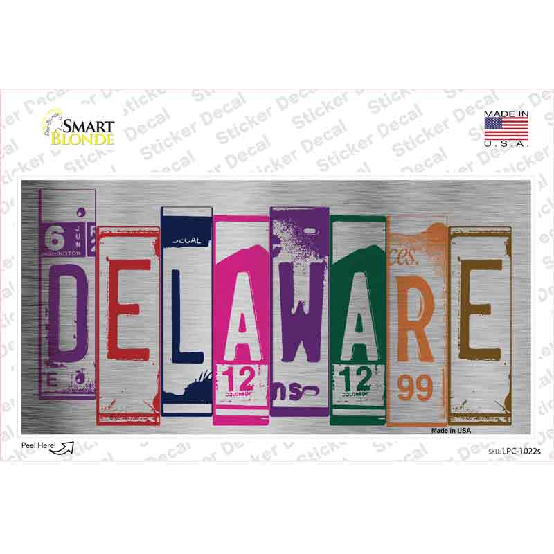 Delaware Art Novelty Sticker Decal Small