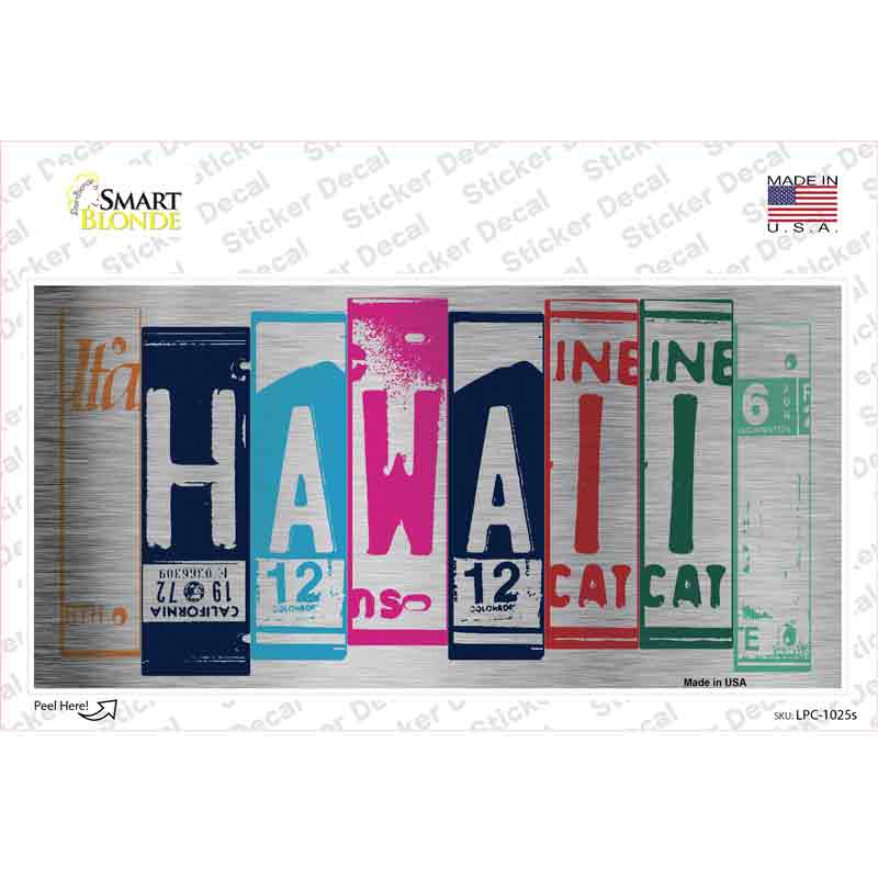 Hawaii Art Novelty Sticker Decal Small