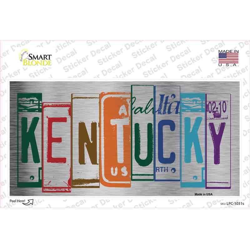 Kentucky Art Novelty Sticker Decal Small