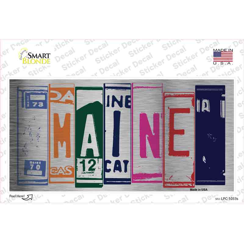 Maine Art Novelty Sticker Decal Small