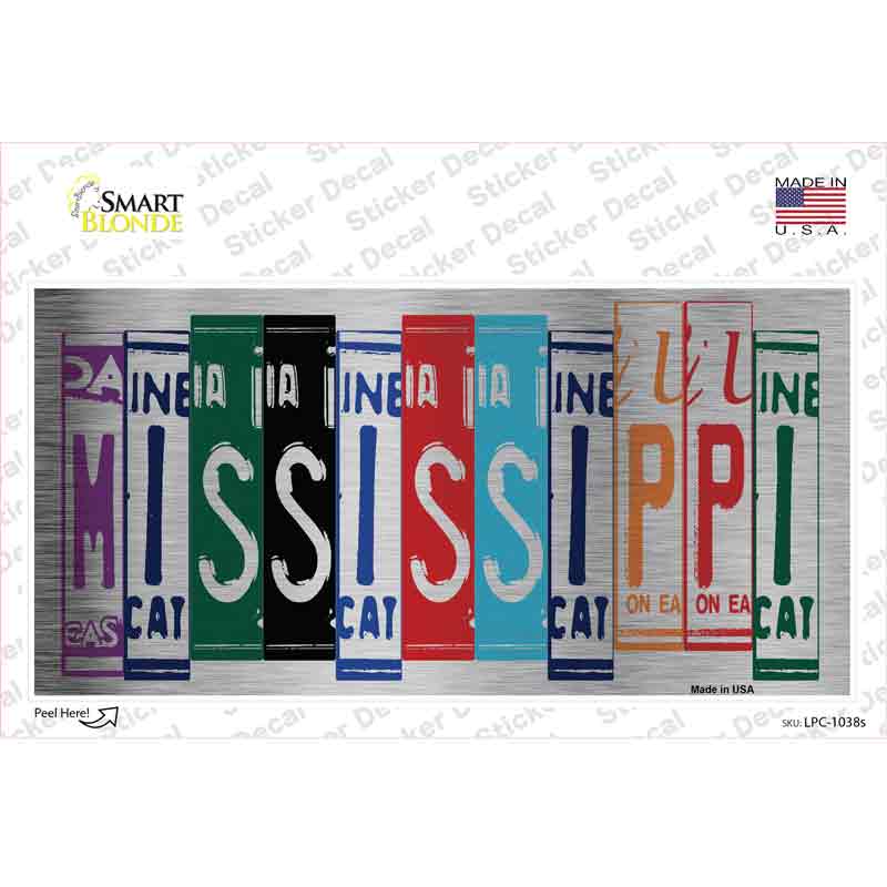 Mississippi Art Novelty Sticker Decal Small