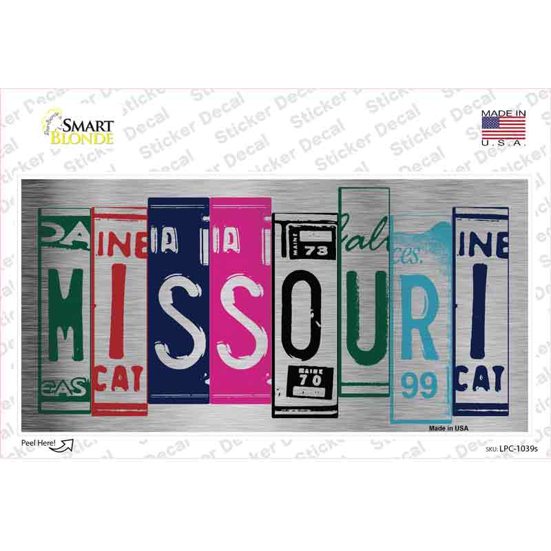 Missouri Art Novelty Sticker Decal Small