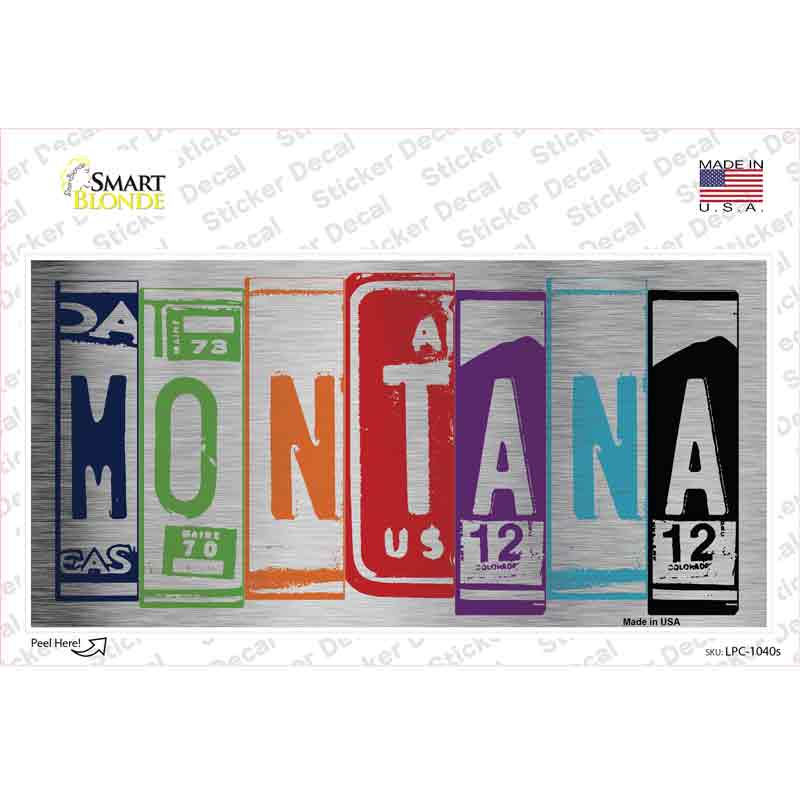 Montana Art Novelty Sticker Decal Small