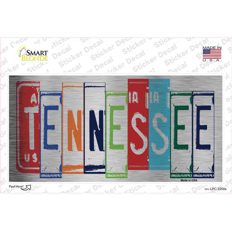 Tennessee Art Novelty Sticker Decal Small