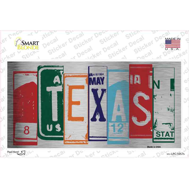 Texas Art Novelty Sticker Decal Small