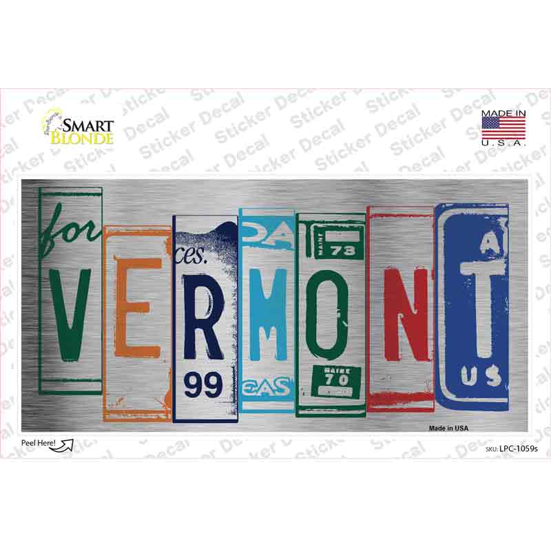 Vermont Art Novelty Sticker Decal Small