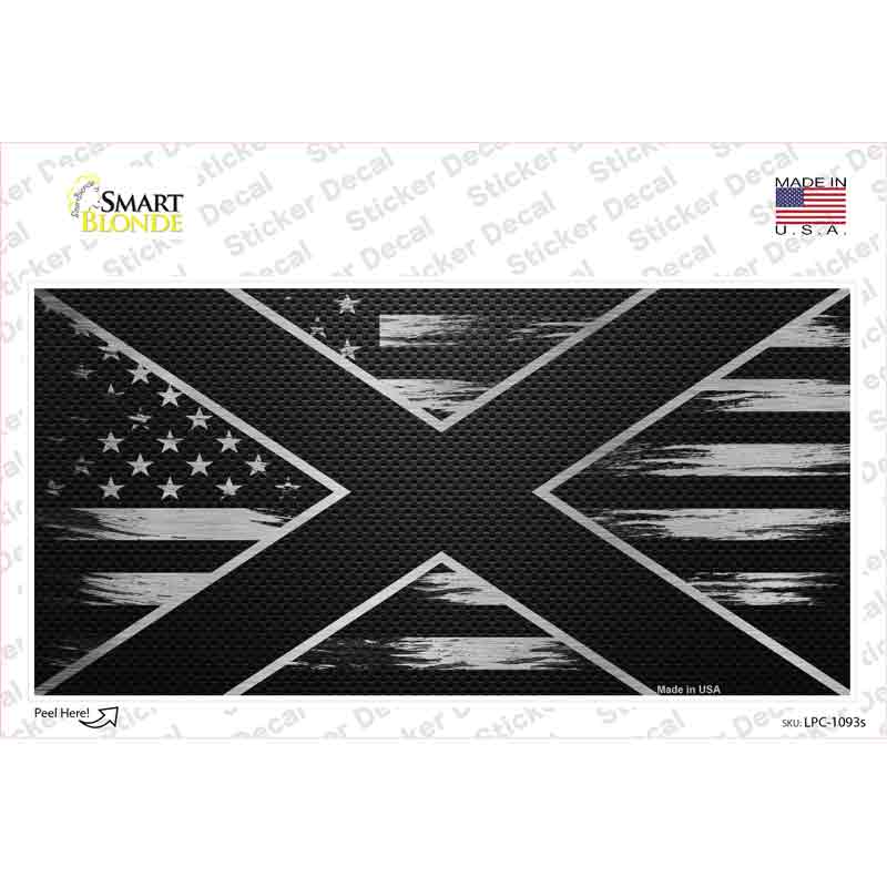 Alabama Carbon Fiber Novelty Sticker Decal Small