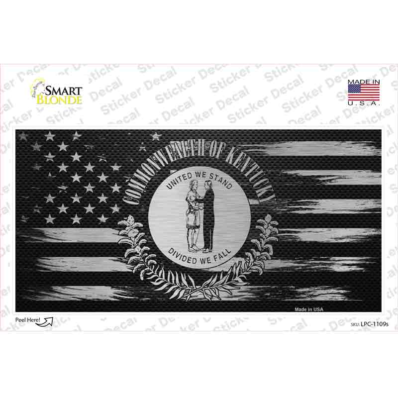 Kentucky Carbon Fiber Novelty Sticker Decal Small