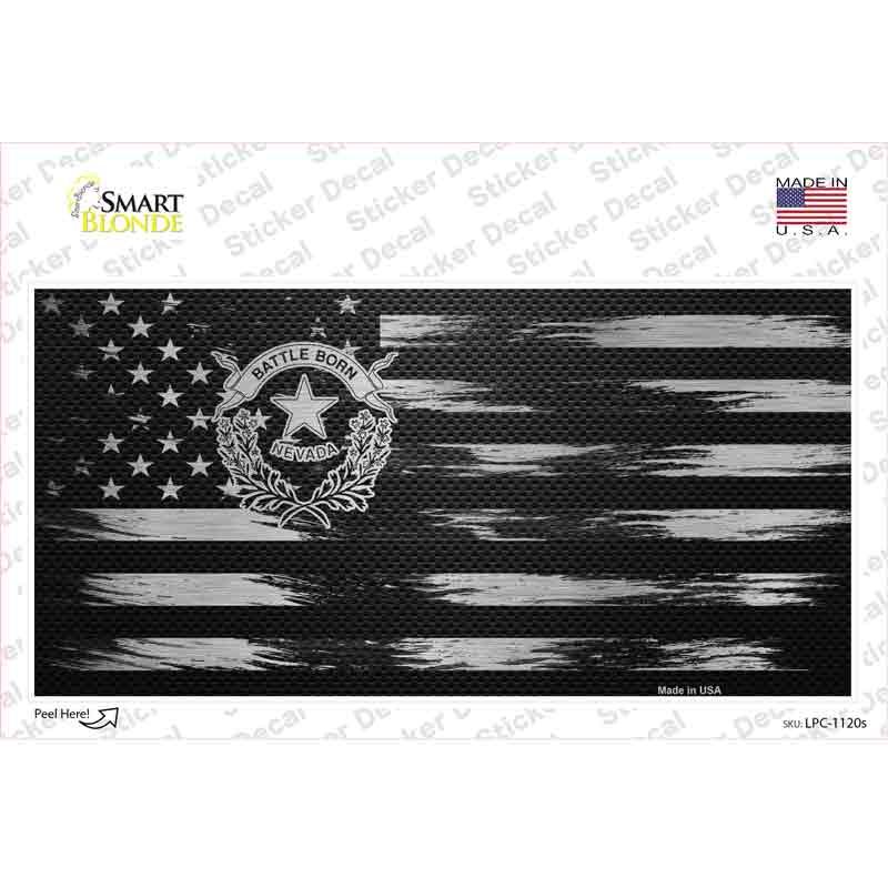 Nevada Carbon Fiber Novelty Sticker Decal Small