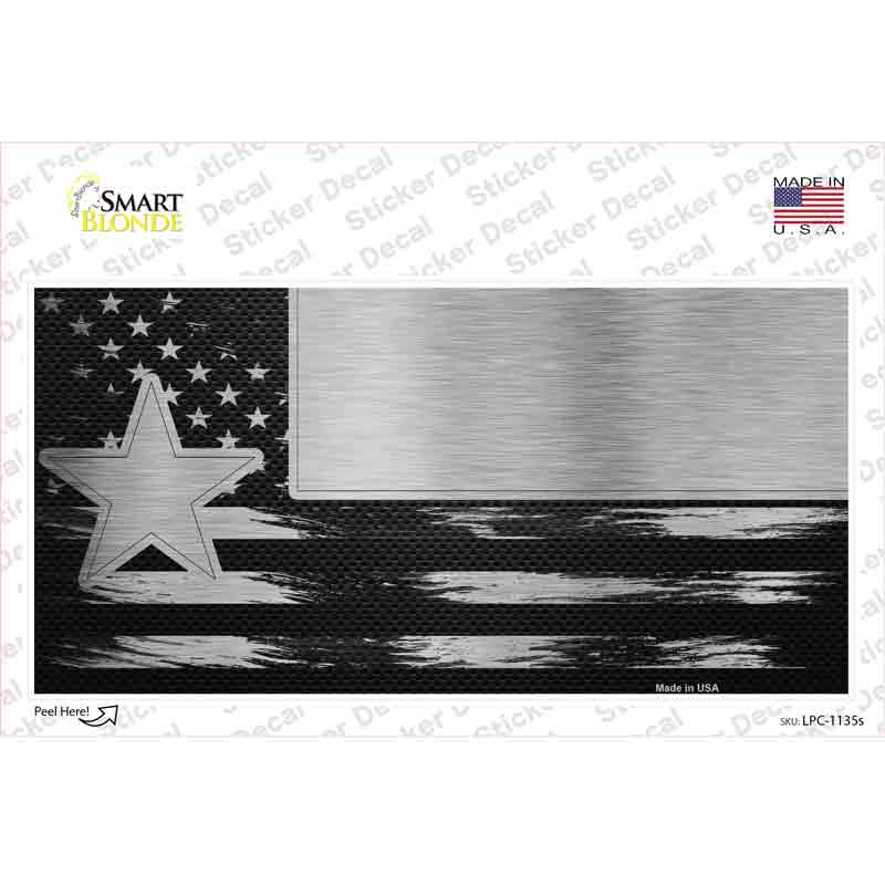 Texas Carbon Fiber Novelty Sticker Decal Small