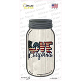 Love California Silhouette Novelty Mason Jar Sticker Decal Small