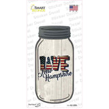 Love New Hampshire Silhouette Novelty Mason Jar Sticker Decal Small