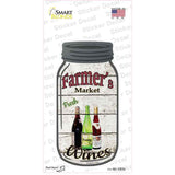 Wines Farmers Market Novelty Mason Jar Sticker Decal Small