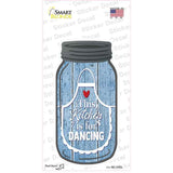 Kitchen For Dancing Blue Novelty Mason Jar Sticker Decal Small