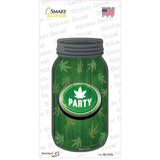 Marijuana Leaf Party Novelty Mason Jar Sticker Decal Small