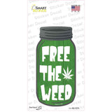 Free The Weed Novelty Mason Jar Sticker Decal Small