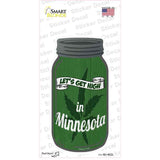 Get High Minnesota Green Novelty Mason Jar Sticker Decal Small