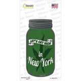 Get High New York Green Novelty Mason Jar Sticker Decal Small