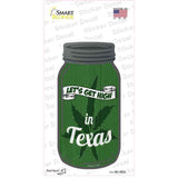 Get High Texas Green Novelty Mason Jar Sticker Decal Small