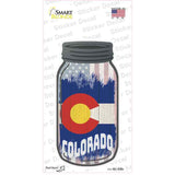 Colorado | USA Flag Novelty Mason Jar Sticker Decal Small